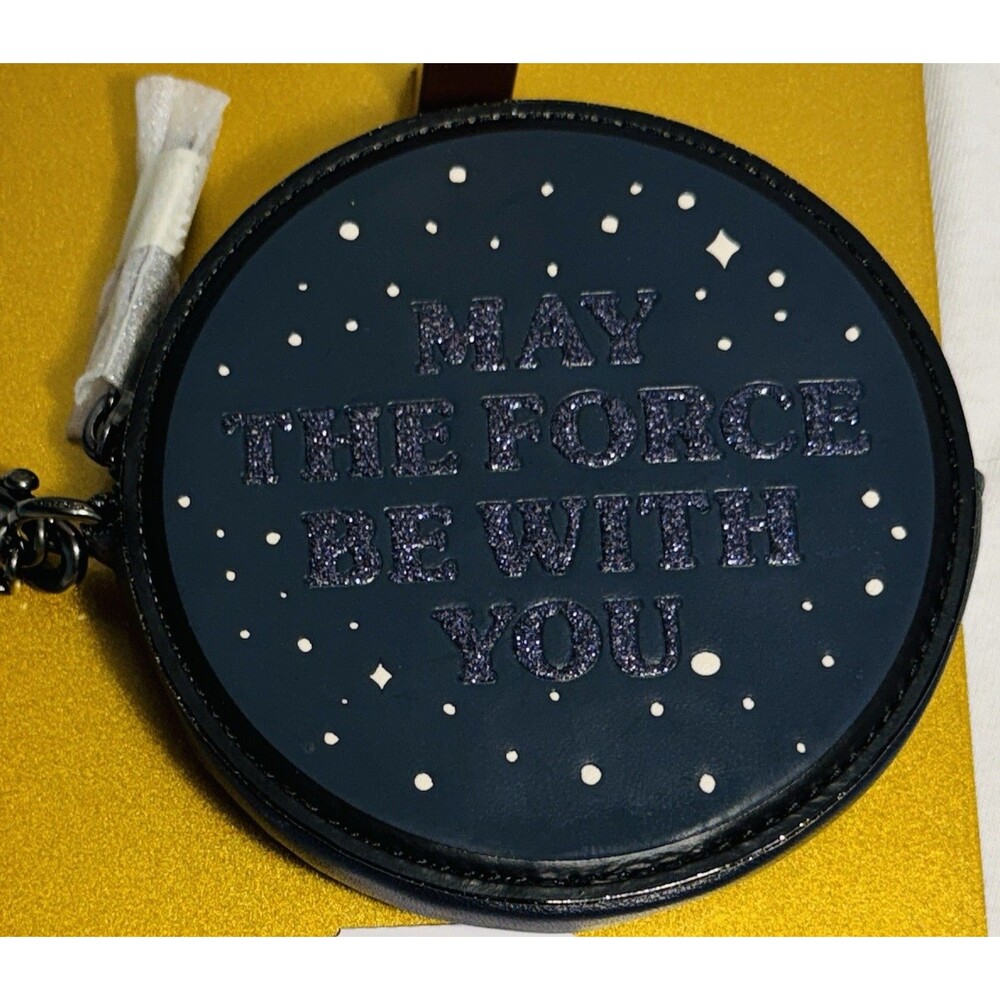 NEW NWT Star Wars X COACH May the Force Be With You Coin Case 88491 Wristlet